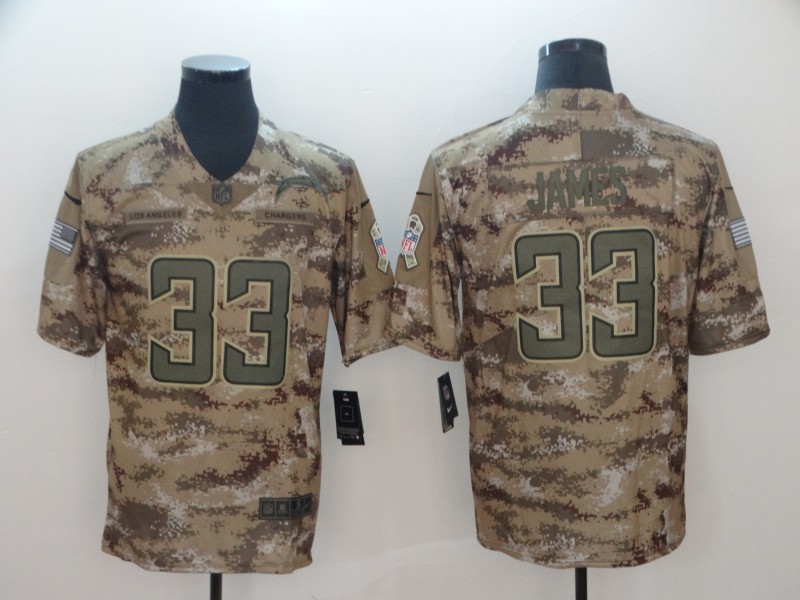 Men's Los Angeles Chargers Derwin James #33 Camouflage Jersey